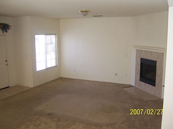 Living room with fireplace