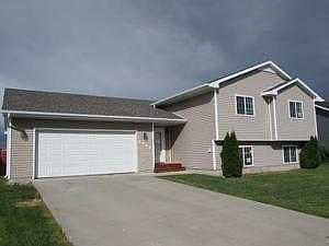 Front view with garage