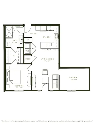 Floor plan A1 Den