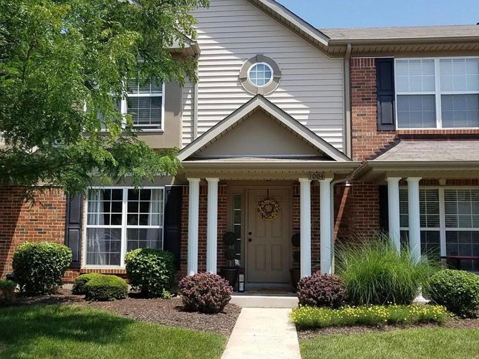 Front door and front lawn