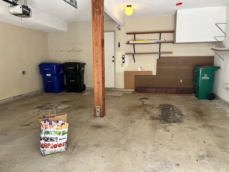 Inside of the two car garage