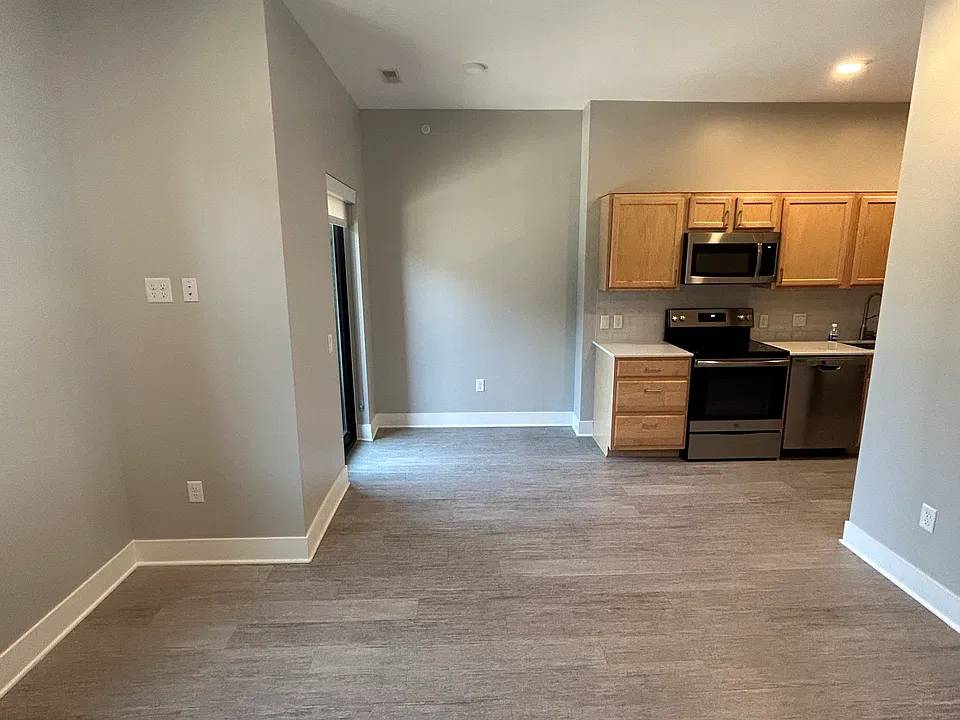 Living room into Kitchen