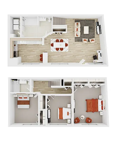 Floor plan Oak - 3x2