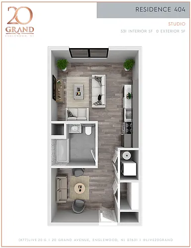 Floor plan Studio