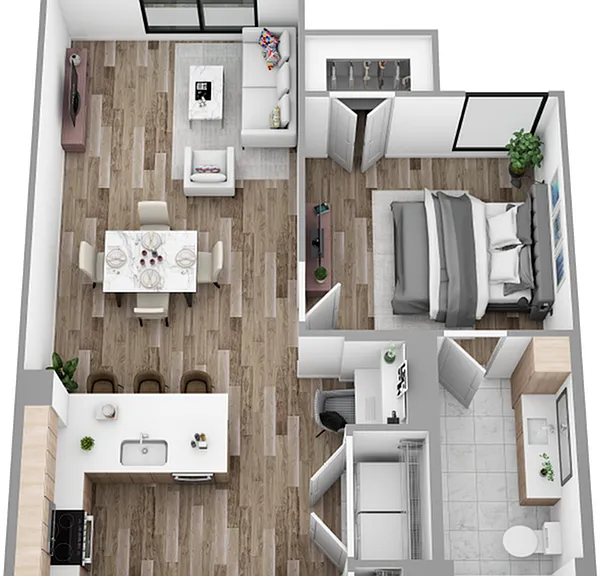 G - 1 Bedroom / 1 Bath G - 1 Bedroom / 1 Bath