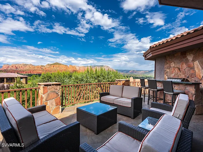 Upper Patio and BBQ Area