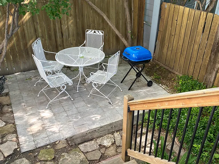 Private patio & BBQ.