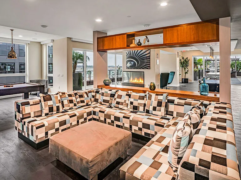 Clubhouse Area at AV8 Apartments in San Diego, CA