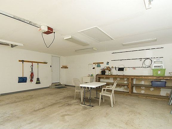 Interior of garage