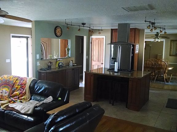 Open concept kitchen/den