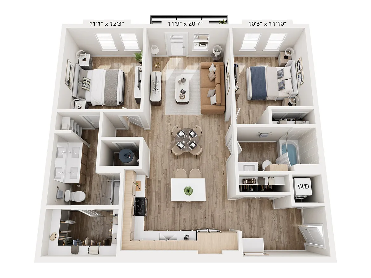 Floor plan The Madison - 2A1