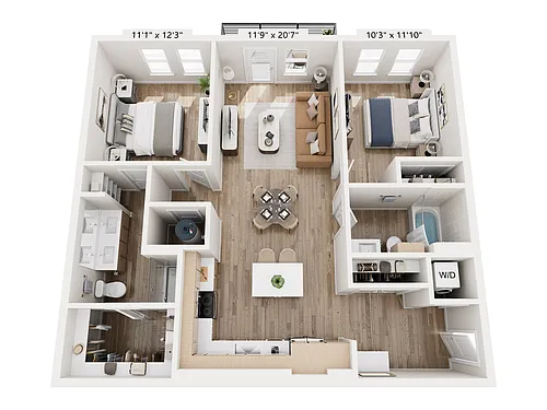 Floor plan The Madison - 2A1