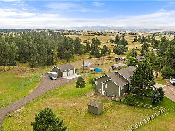 Aerial View to the Northwest - Fenced with Separate Drive to the Workshop