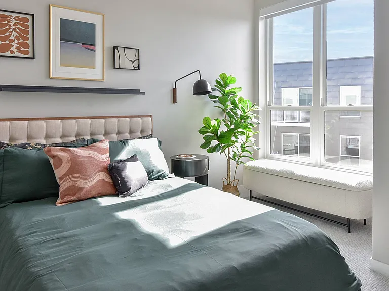 Awake in serenity at The Hallon luxury apartments in Hopkins, MN