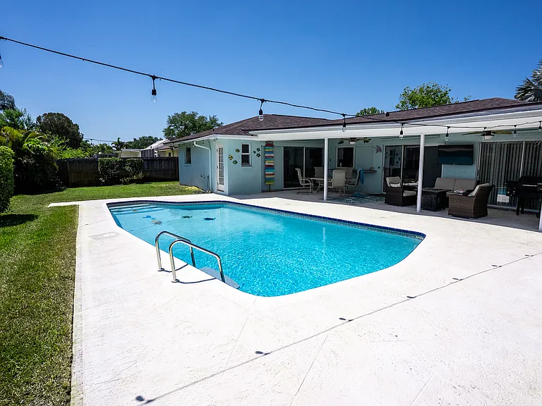 Backyard, pool and patio