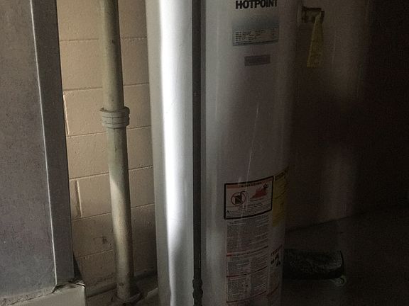 Basement hot water tank 