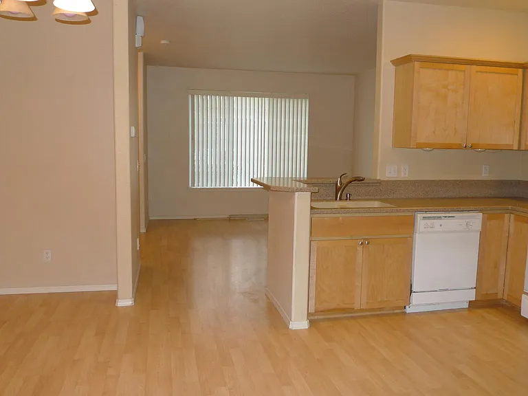 Dining, Kitchen and living room combo