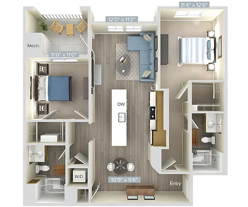 Floor plan B1-1105-1