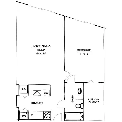 Floor plan Gallery 1A
