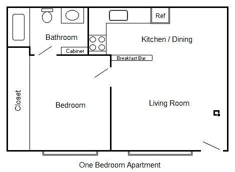 Floor plan 1X1