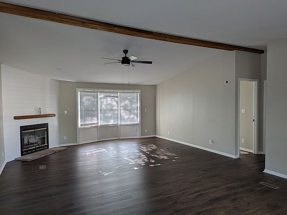 Living Area. Woodburning fireplace!