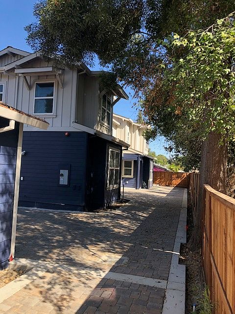 The driveway leading to the unit