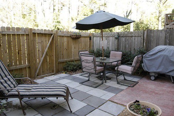 Tired after work?  Relax on your private patio!