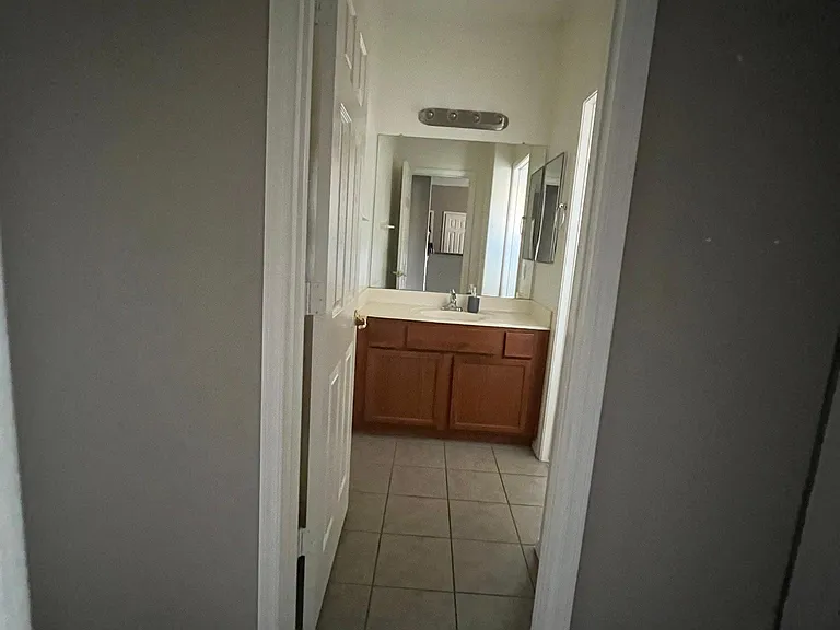 Hallway bathroom
