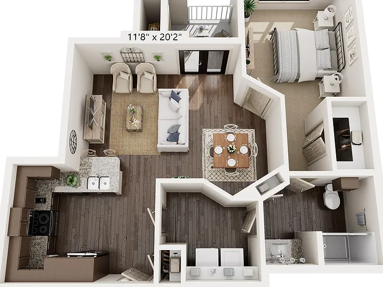 A2 | 1x1 | 820 sf A2 | 1x1 | 820 sf