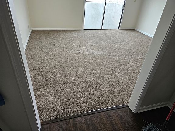 living room with balcony