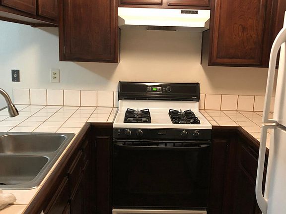 Gas stove, refrigerator, new Bosch dishwsher - note real woo
