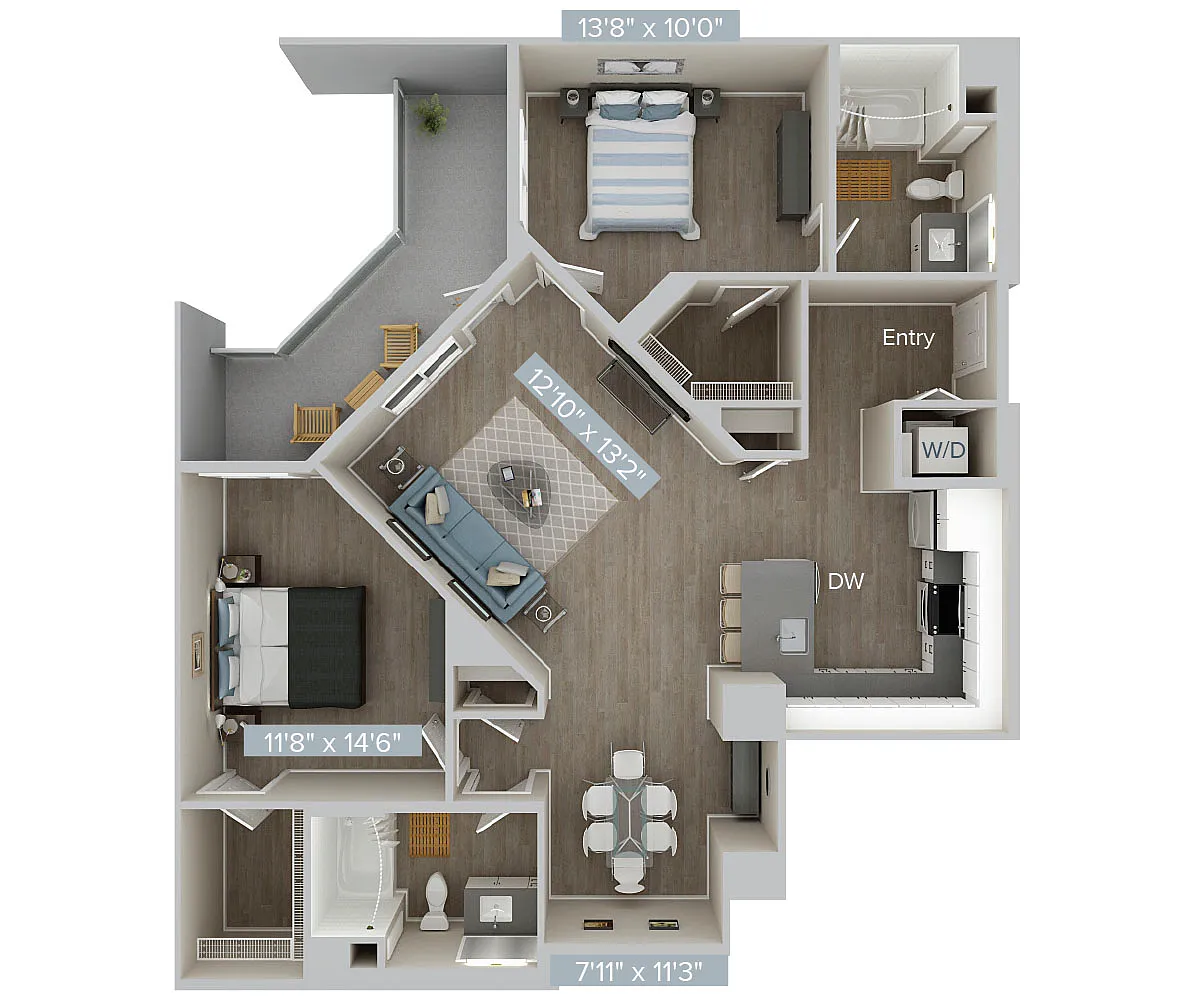 Floor plan B4U-B4S-1171