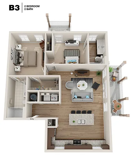 Floor plan B3