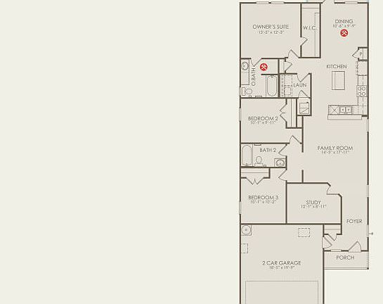 Taft Floor Plan, Quick Move-In Home, Floor 1