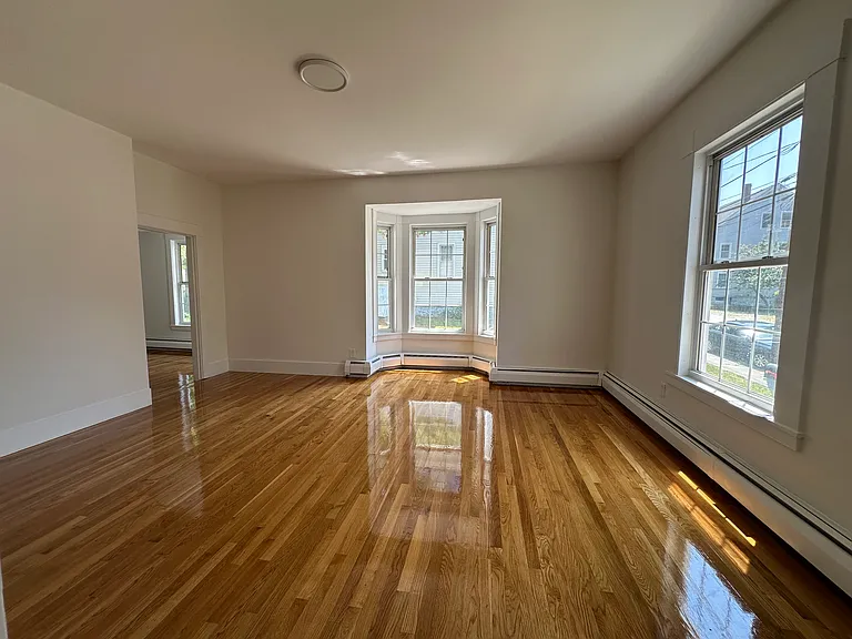 Spacious living room with abundant natural light