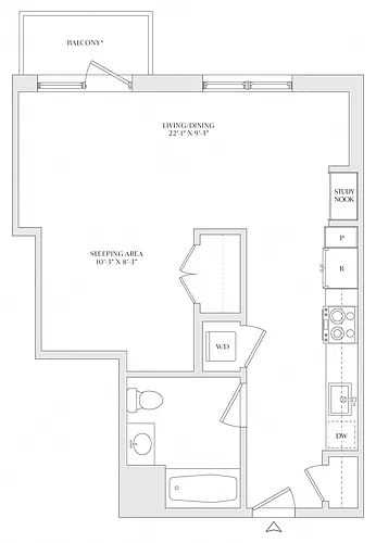 Floor plan Studio-S4