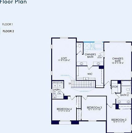 Plan 3 Floor Plan, Quick Move-In Home, Floor 2