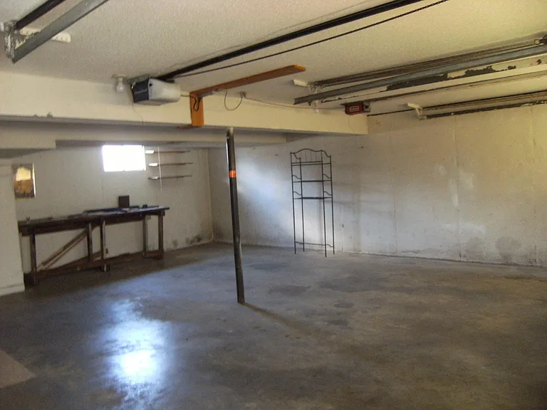 inside the large 2-car garage