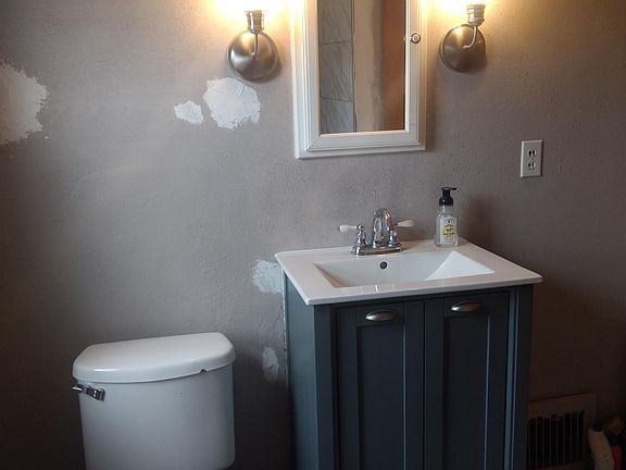 Bath - new vanity and lighting - paint to be completed