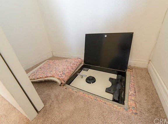 Hidden safe built into the foundation of the home