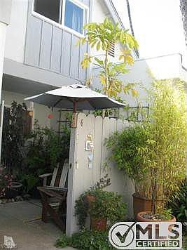 Gate entrance and patio.