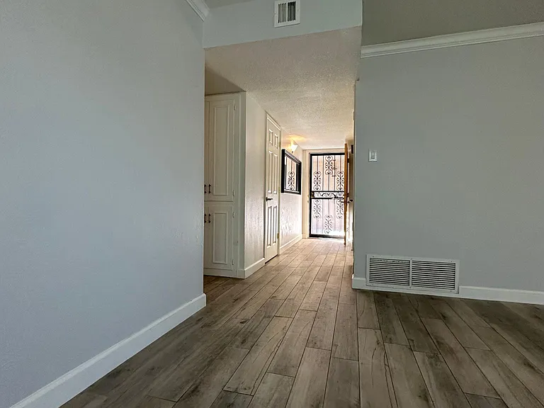 Living room looking back to front door