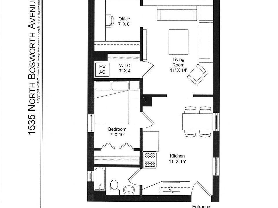 1st image of 1535 N Bosworth Ave APT 2R