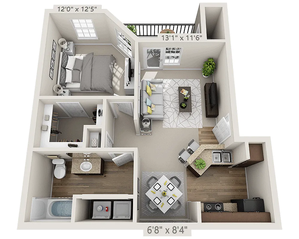 Floor plan Plan 1 (A1A)