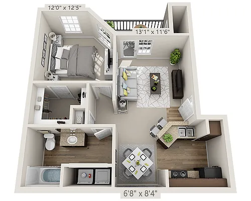 Floor plan Plan 1 (A1A)