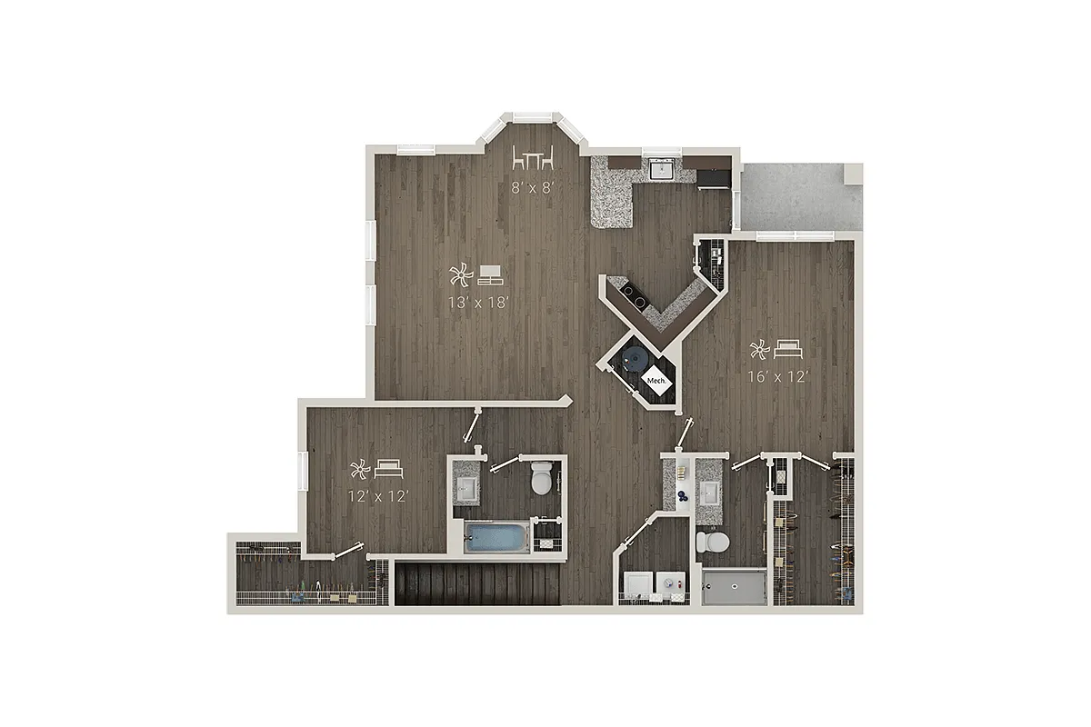 Floor plan B2U + Garage