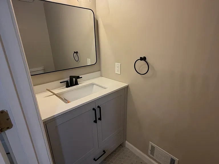 1/2 bathroom on the main floor