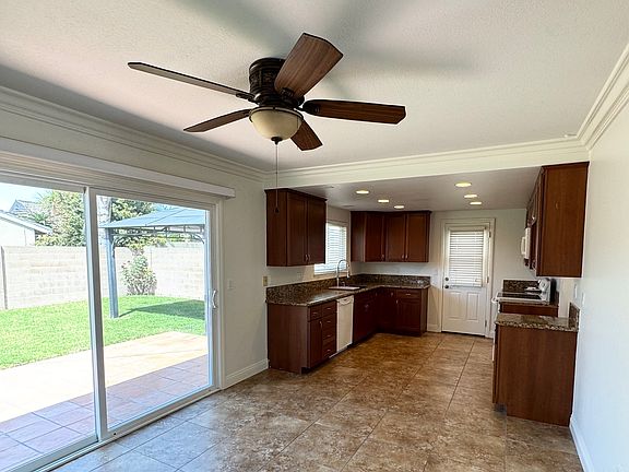 Dining room and kitchen