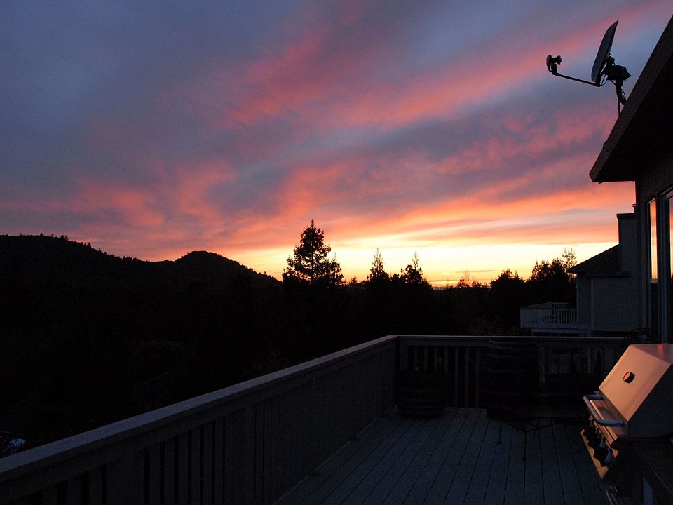 Sunset from the deck