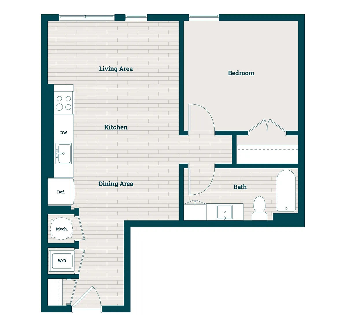 Floor plan 1BR-04